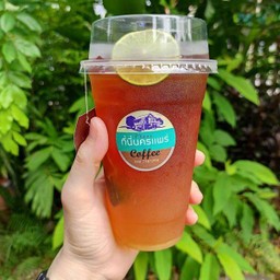 ชาพีชน้ำผึ้งมะนาวเย็น