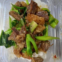 Crispy Pork Kale