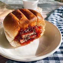 ขนมปังปิ้งพิซซ่าแฮม