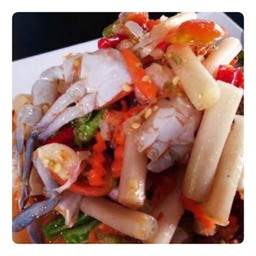 ไหลบัว ปูม้า  ปลาร้า ปลากรอบ