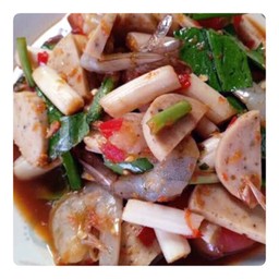 ไหลบัว กุ้งสด หมูยอ ปลาร้า ปลากรอบ