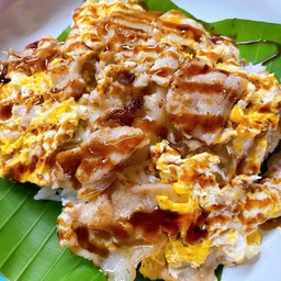 ข้าวหน้าหมูกระทะซอสเทริยากิ