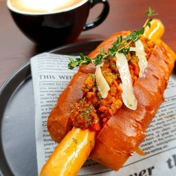 Frankfurter&Pork Bolognese Brioche Hotdog