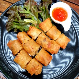 เปาะเปี๊ยะวีแกนทอด( Vegan Spring Rolls)