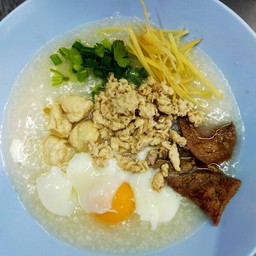 โจ๊กหมู + ไข่ลวก