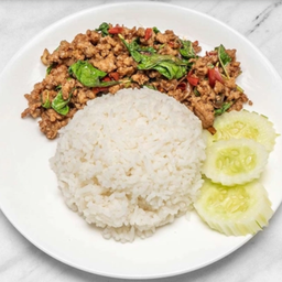 ข้าวราดกะเพราหมูสับ