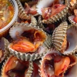 หอยแครงลวกจิ้ม