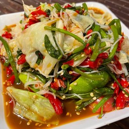 ตำข้าวปุ้นผักลวก