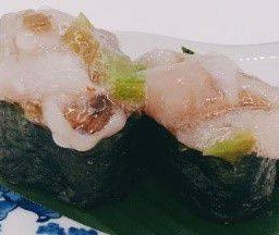 ซูชิปลาหมึกดองวาซาบิ