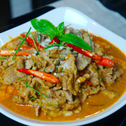 ผัดพะแนงเป็นกับ