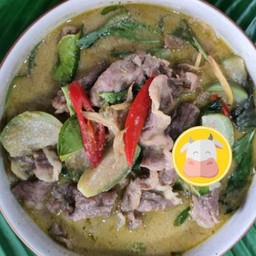 แกงเขียวหวานเนื้อสไลด์ Australia วากิว Top Size