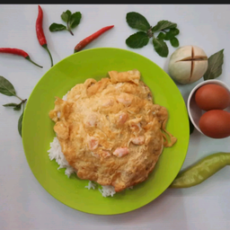 ข้าว+ไข่เจียวหมูสับ