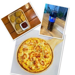 พิซซ่าL +นักเก็ตส์ไก่+เป๊ปซี่