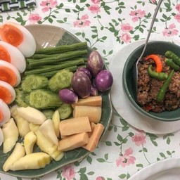 ปลาร่้าสับไข่ต้ม