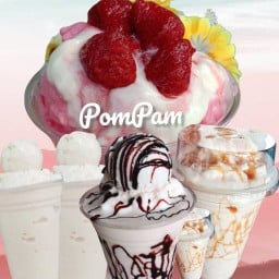มะพร้าวปั่นนมสดpompam