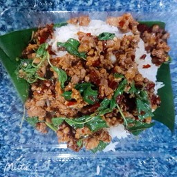 Stir Fried Basil With Rice