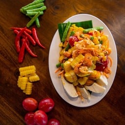 ตำข้าวโพดไข่เค็ม