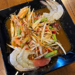 ตำปูปลาร้ากุ้งสด