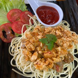 สปาเกตตี้ซอสไก่