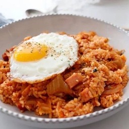 ข้าวผัดกิมจิ+ไข่ดาว