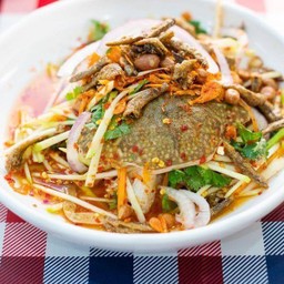 ยำมะม่วงปูม้าสด