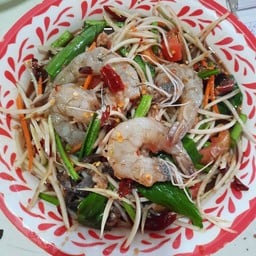 ตำกุ้งสดปูปลาร้า