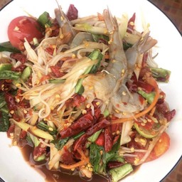 ตำซั่วกุ้งสด