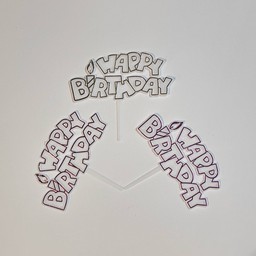 ป้ายปักเค้ก Happy Birth Day