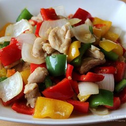 ผัดพริกหวาน