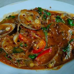 หอยลายผัดพริกเผา