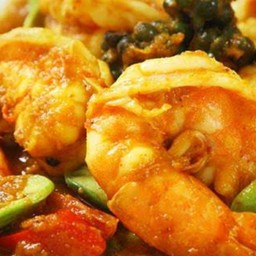 กุ้ง ผัดพริกแกงใต้ กล่องใหญ่