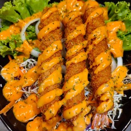 สลัดกุ้งทอด