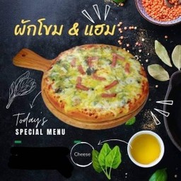 ผักโขม&แฮมชีส (9นิ้ว) Size XL