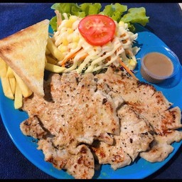 สเต็กยักษ์ดับเบิ้ลหมู3ชิ้น