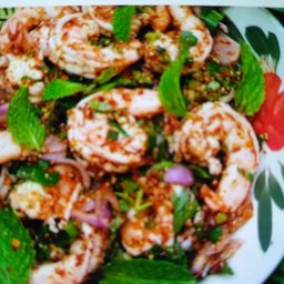 ลาบกุ้งสุค