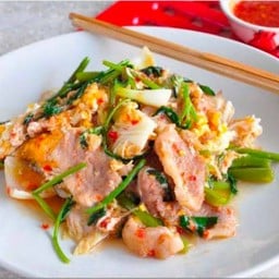 อาหารตามสั่ง ต้นอ้อ สมุทรสาคร