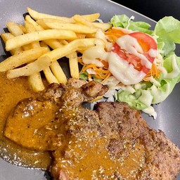 Black Pepper Pork Steak