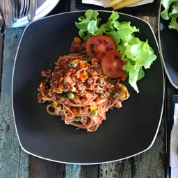 Spaghetti Red Sauce Pork-Chicken