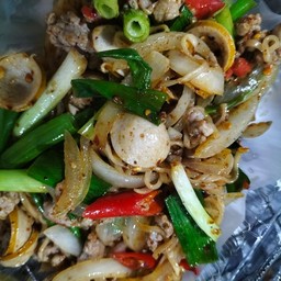 มาม่าหมาล่าทรงเครื่อง (ผัดแห้ง)