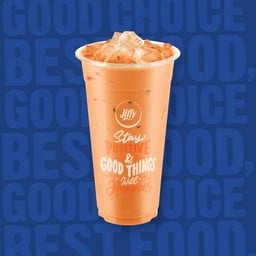 ชาไทยลาเต้เย็น พร้อมน้ำแข็ง