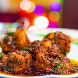 กุ้งผัดซอสโยเกิร์