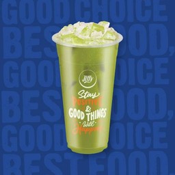 ชาเขียวนมสดเย็น พร้อมน้ำแข็ง