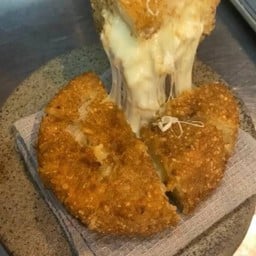 Grilled StickyRice Patties with cheese