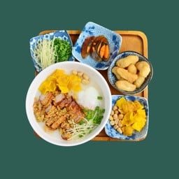 โจ๊กหมูกรอบคั่วพริกเกลือ