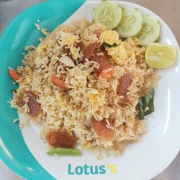 Fried Rice With Chinese Sausage (Thai-Buddhist Food)