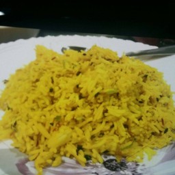 Saffron rice.