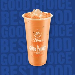 ชาไทยลาเต้เย็น พร้อมน้ำแข็ง