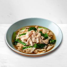 ก๋วยเตี๋ยวราดหน้าหมูสไลด์