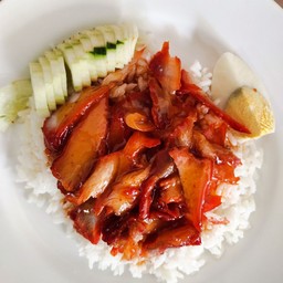 ข้าวหมูแดงธรรมดา