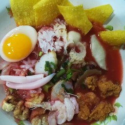 เย็นตาโฟต้มยำทะเลสด+ไข่ตาหวาน